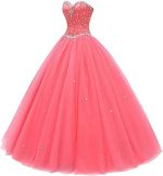 Women's Sweetheart Ball Gown Tulle Quinceanera Dresses Prom Dress - Image 2