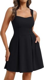 Women Graduation Dress with Pockets Short Bow Cocktail Party Dresses Semi Formal A Line Mini Dress